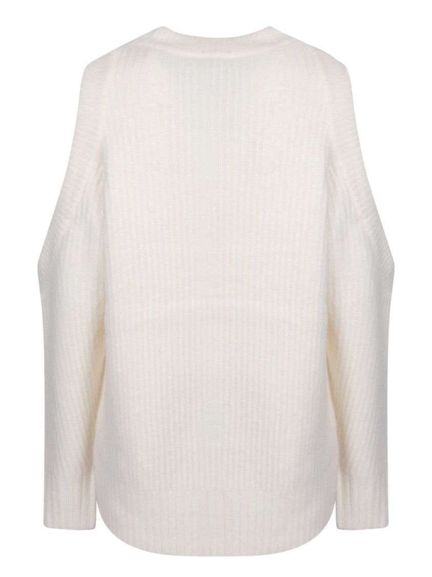 Ganni White Knit Jumper