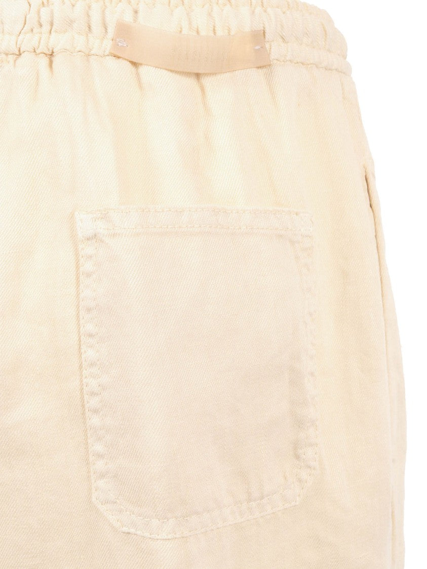 Briglia Relaxed Straight Leg Linen Straight-Leg Pants