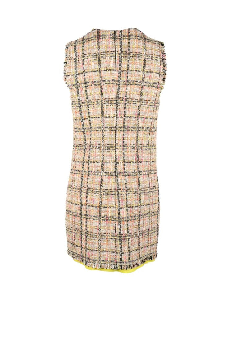Msgm Women's Bouclé Dress - Beige