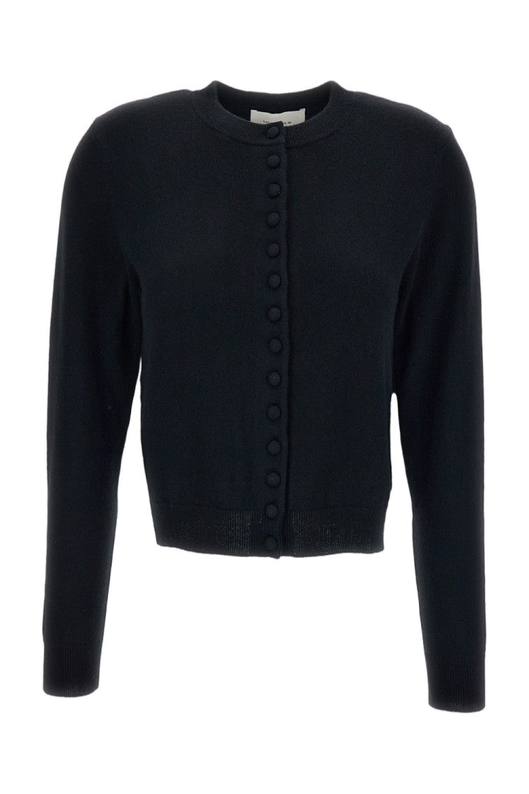 Lisa Yang Black Wilona Cropped Cashmere Cardigan