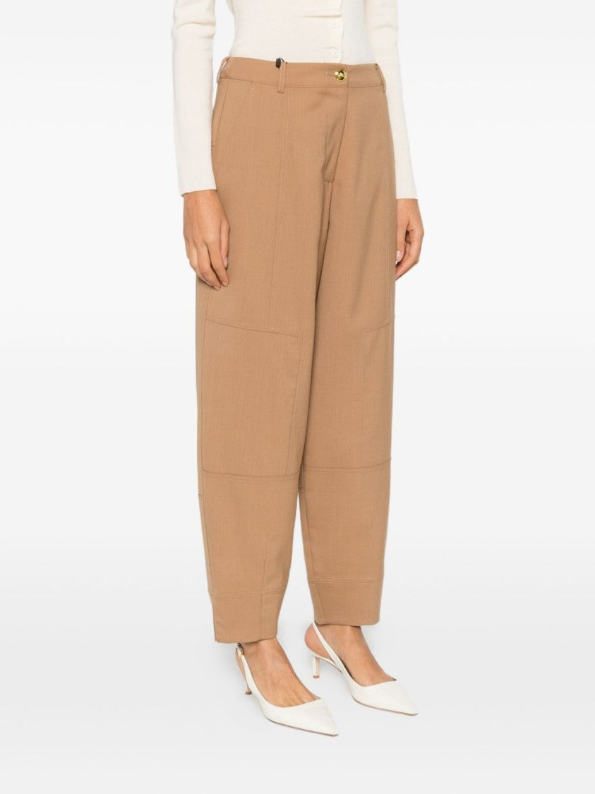 Pinko Cropped Trousers With High Waist