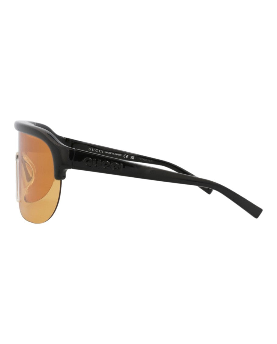Gucci Shield-Frame Injection Sunglasses