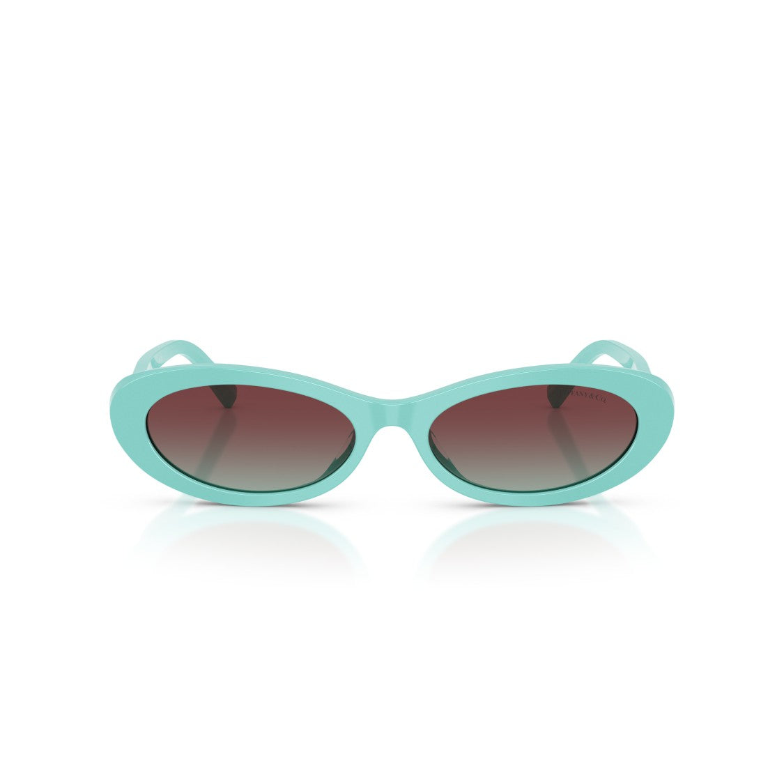 Tiffany & Co. 0Tf4250 Oval Acetate Sunglasses In Light Turquoise