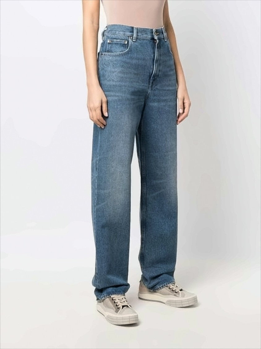 Golden Goose Straight-Leg Denim Pants With Star-Studded Detailing