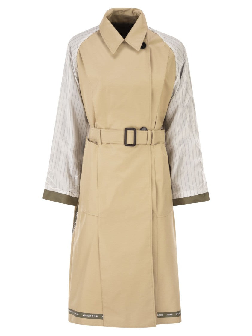 Max Mara Wkdcanasta - Reversible Trench Coat In Water-Repellent Gabardine