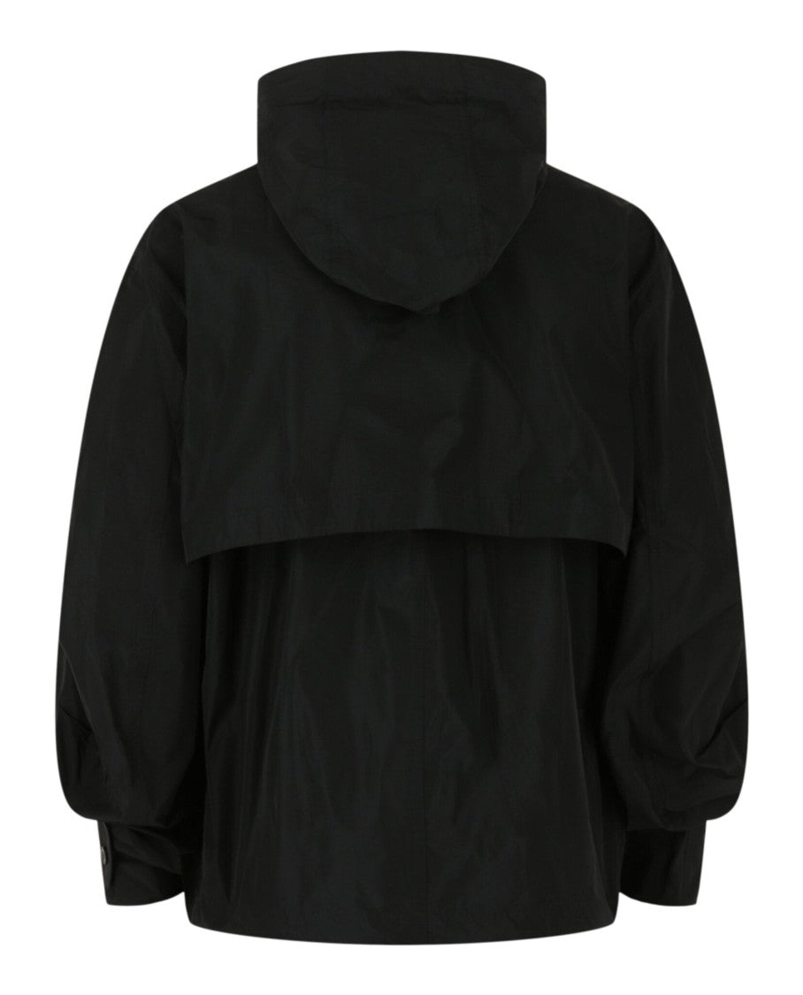 Ferragamo Hooded Windbreaker Jacket With Stand Collar