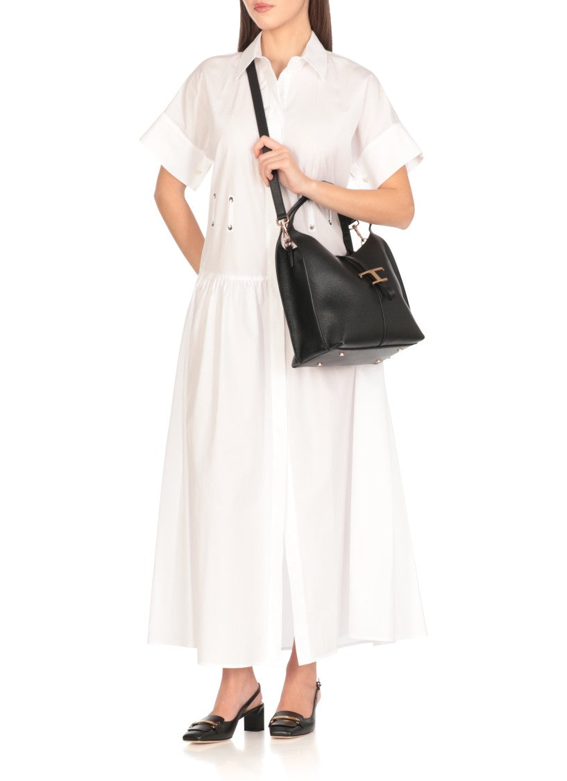 Tod's Black Leather Shoulder Bag
