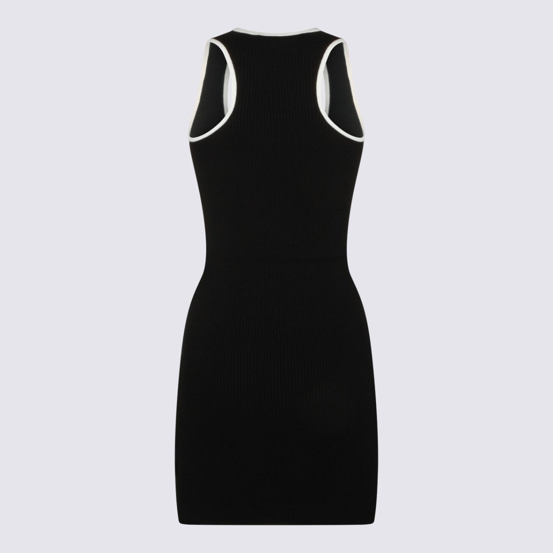 Amiri Ribbed Black Tank Dress