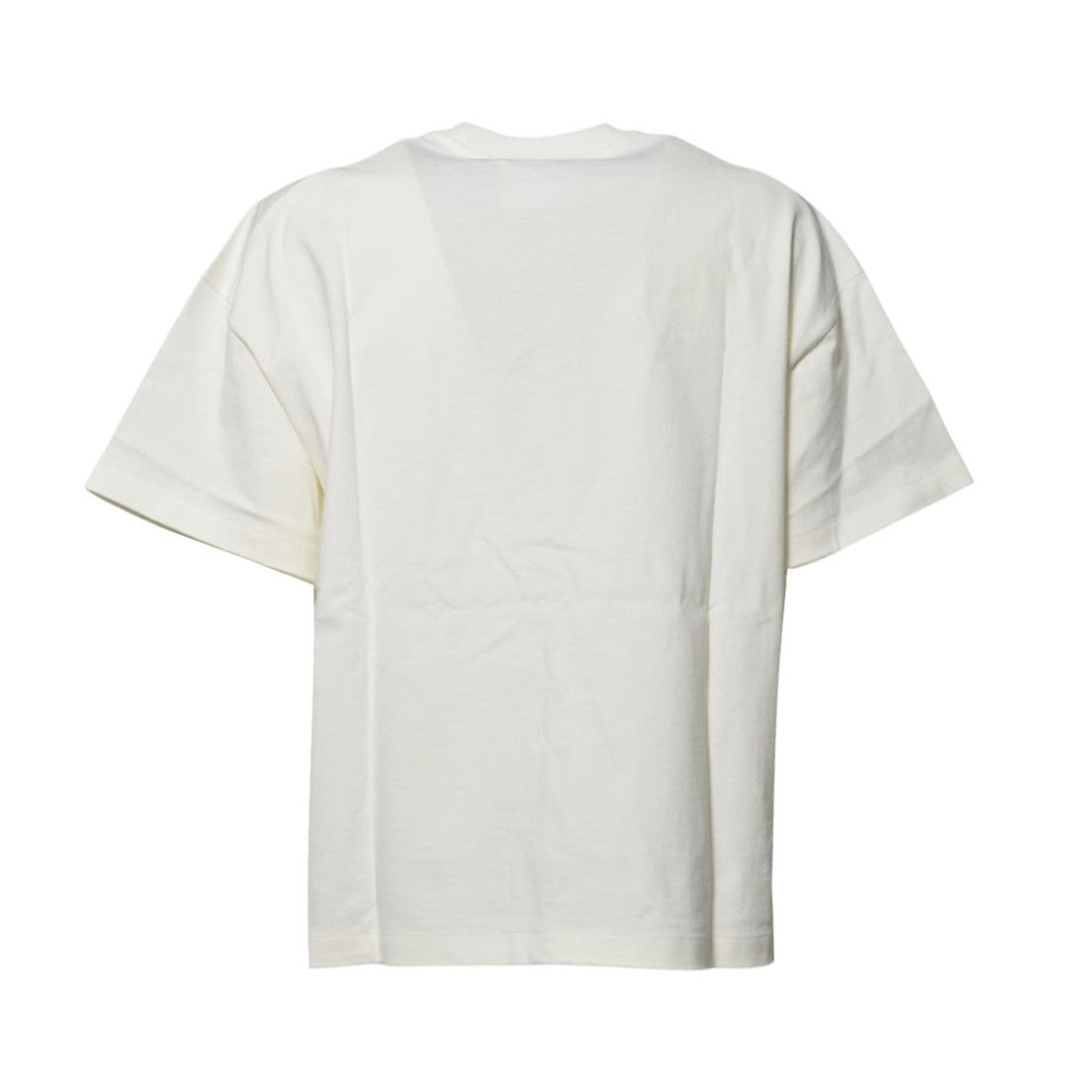 Jil Sander Cream Cotton T-Shirt With Tone-On-Tone Logo