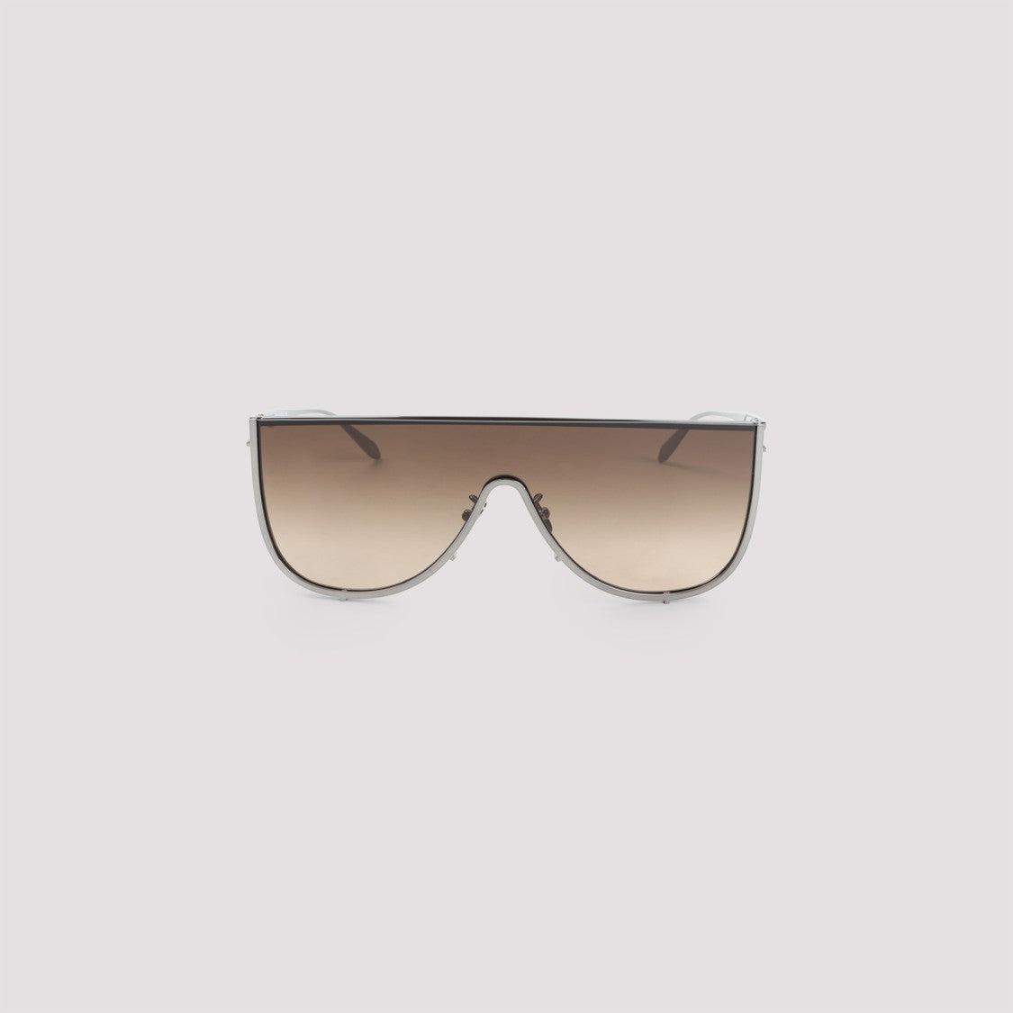 Alaïa Eyewear Mask Brown Metal Sunglasses