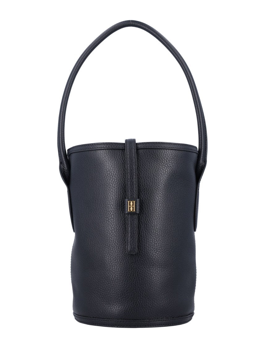 By Malene Birger Marylle Small Grainy Leather Bucket Bag