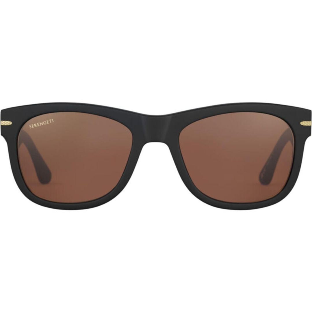 Serengeti Foyt Large Rectangular Frame Sunglasses With Matte Finish