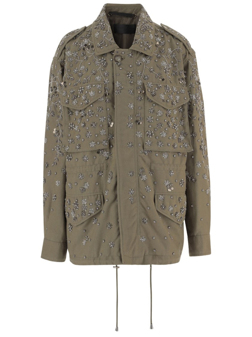 Novelle Embroidered Cotton Jacket With Appliqués