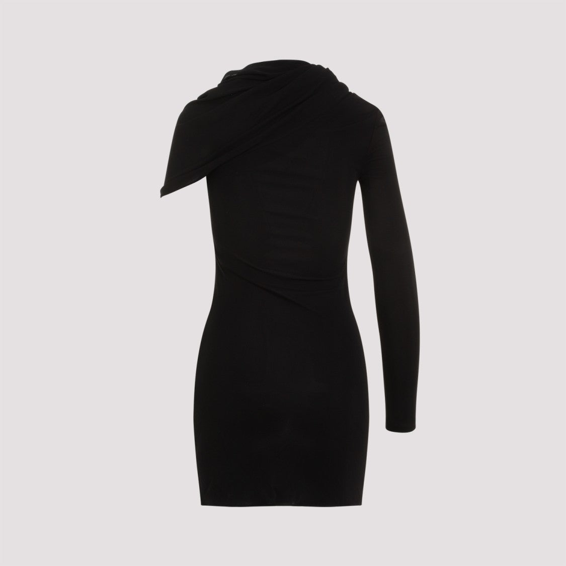 Saint Laurent Black Viscose Mini Dress