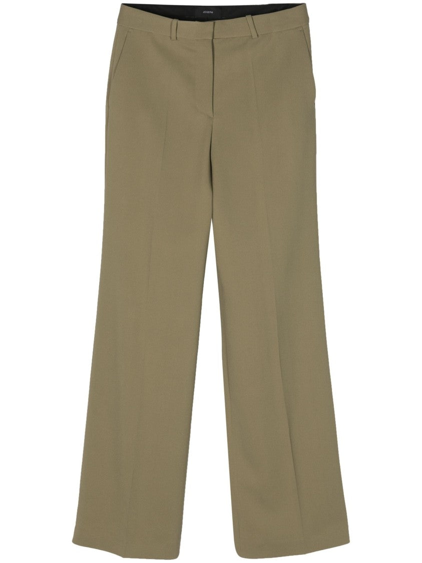 Joseph Comfort Cady Fabric Relaxed Fit Wide Leg Trousers