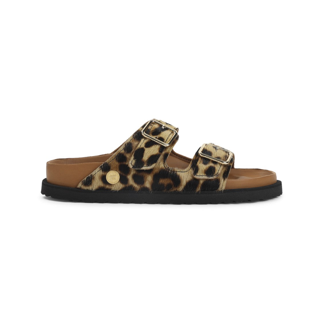 Birkenstock 1774 Arizona Leopard Calf Hair Mules