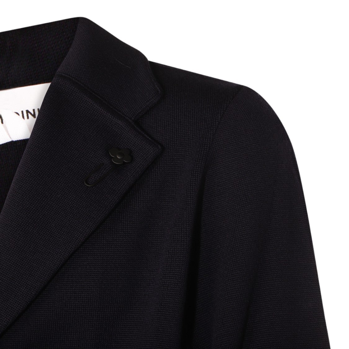 Lardini Tailored Black Jacket With Two-Button Closure