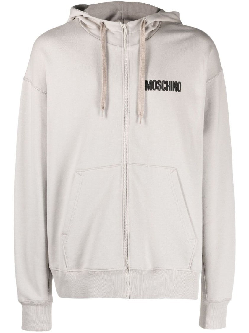 Moschino Teddy Bear-Motif Cotton Zip-Through Hoodie