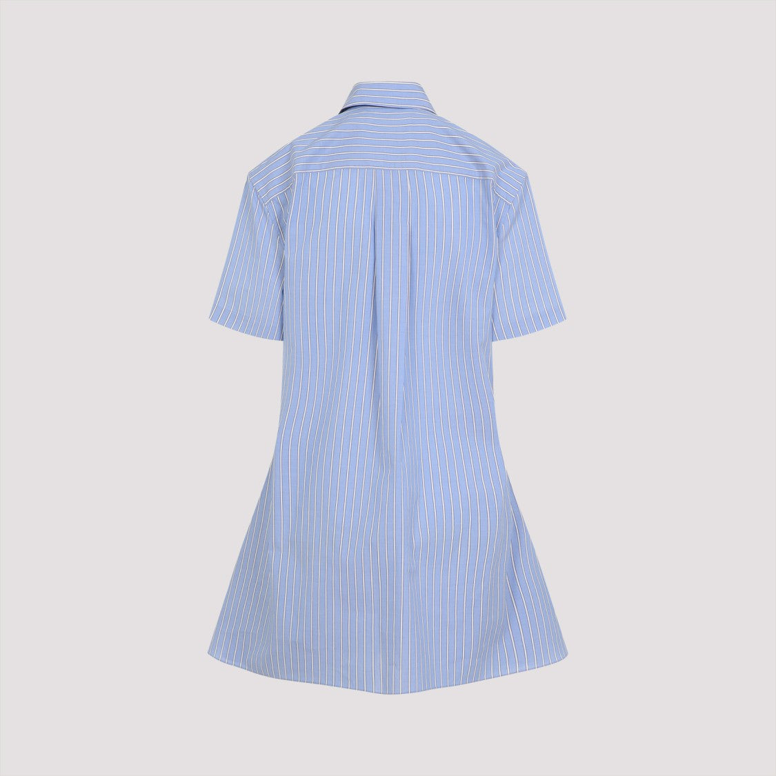 Marni Classic Button-Down Shirt Dress In Striped Cotton