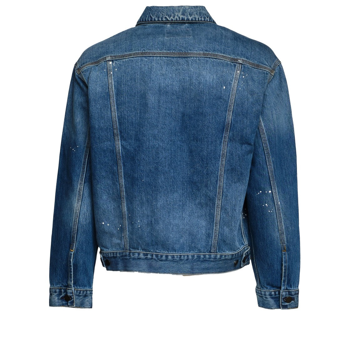 Carhartt Wip Heavy Denim Jacket With Triple Stitching And Adjustable Features