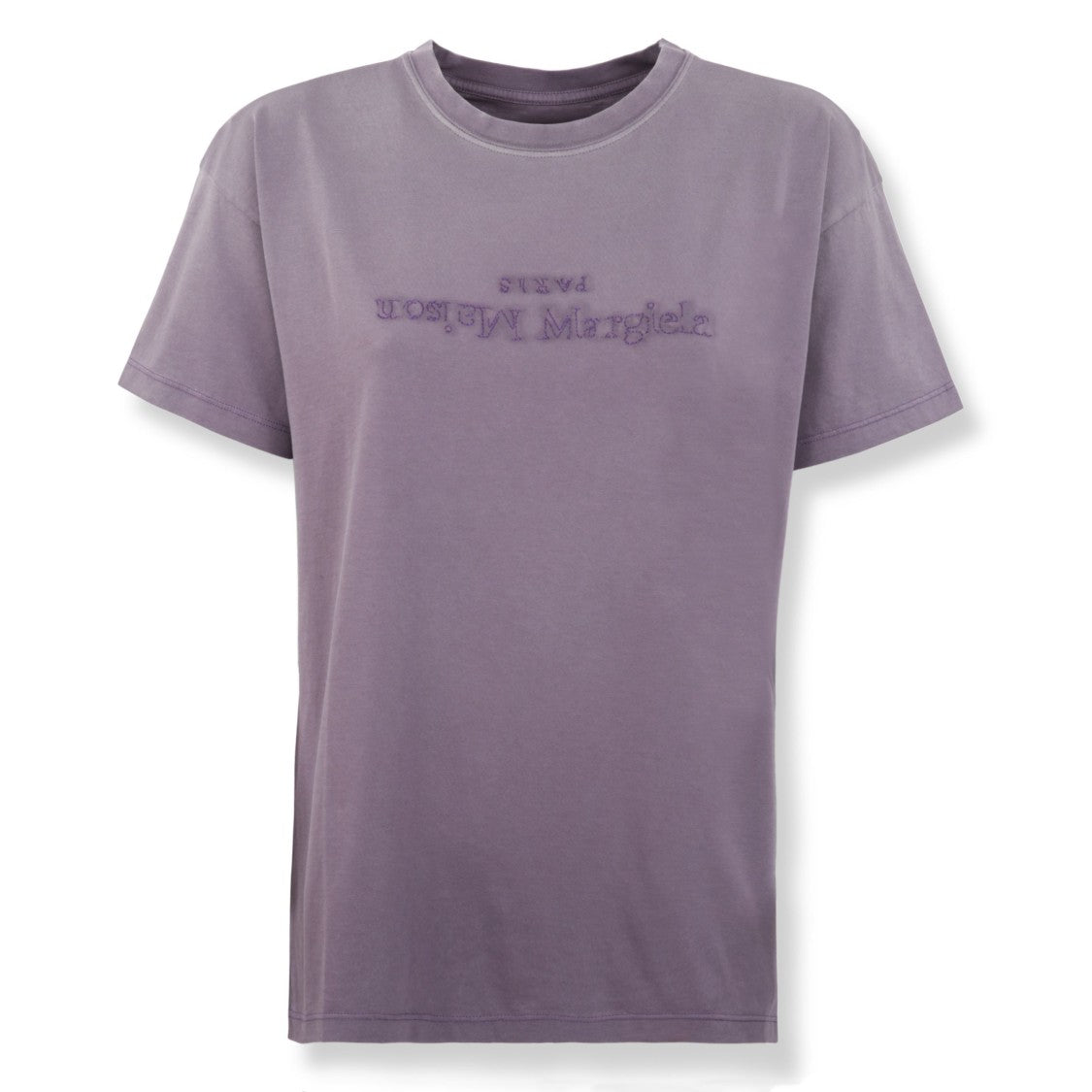 Maison Margiela White T-Shirt With Crew Neckline And Short Sleeves