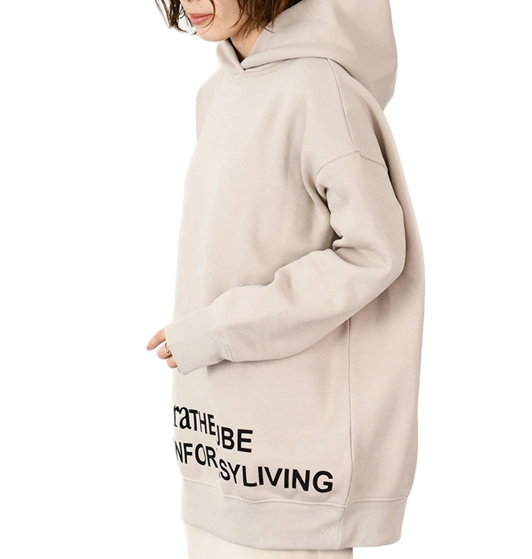 Max Mara Relaxed-Fit Hoodie With Graphic Text Detail