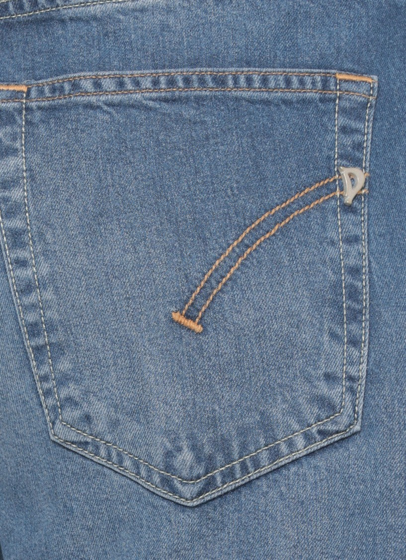 Dondup Blue Jacklyn Button Denim Jeans
