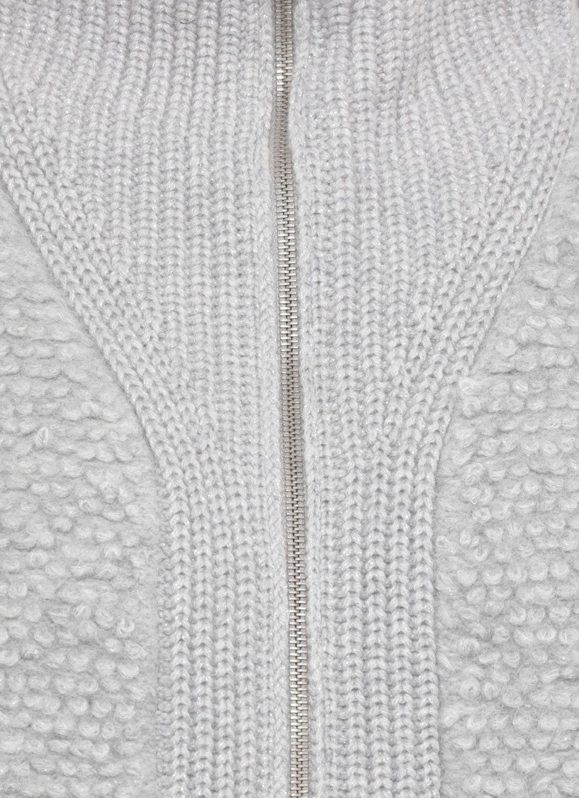 Peserico Grey Wool Blend Sweater