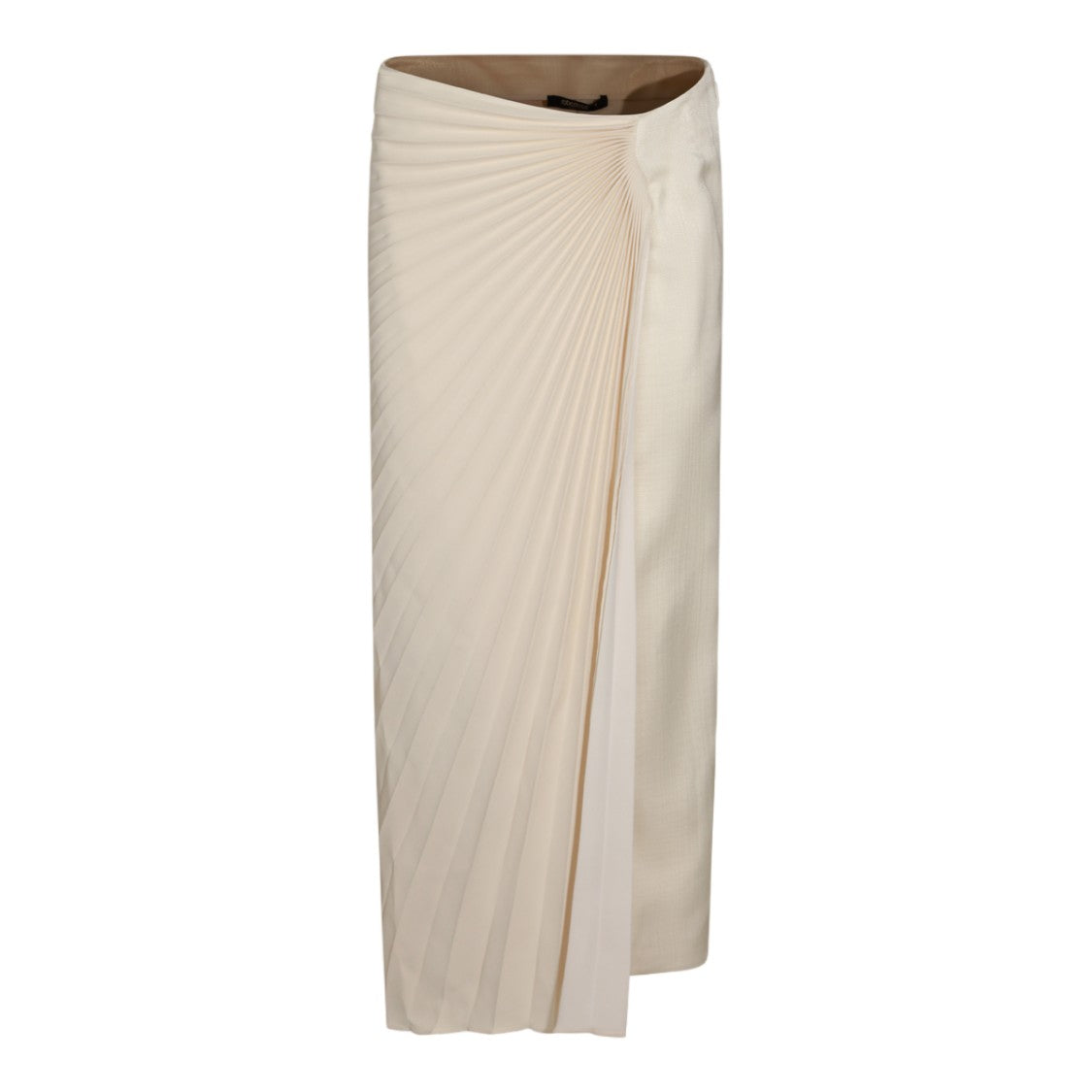 Roberto Cavalli Pleated Midi Skirt With Elegant Side Slit