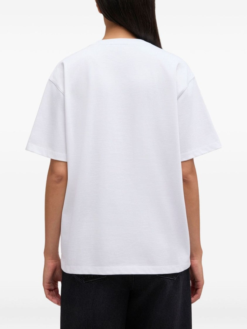 Ganni Relaxed Fit White T-Shirt