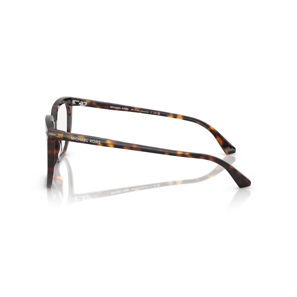 Michael Kors 0Mk4158u Oversized Square Frame Acetate Eyeglasses With Tortoiseshell Pattern