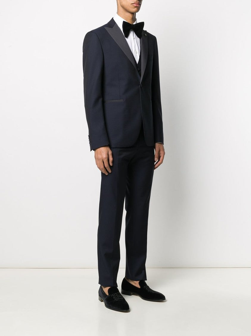 Tagliatore Tailored Three-Piece Suit In Virgin Wool