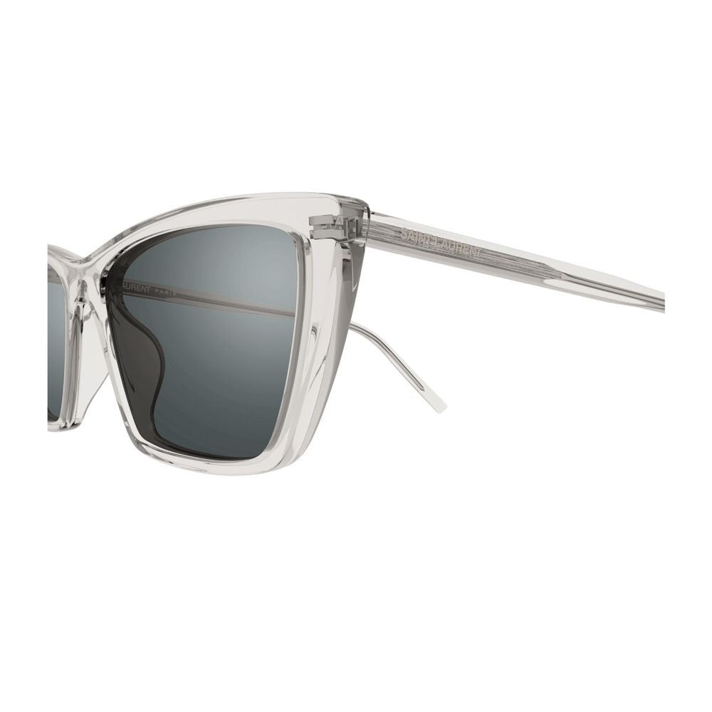 Saint Laurent Sl 737 Mica Thin Linea Sl Logo Refined Cat-Eye Sunglasses