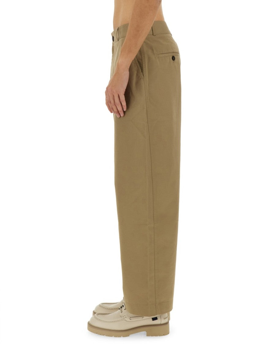 Studio Nicholson High-Waisted Slim Curved Pants