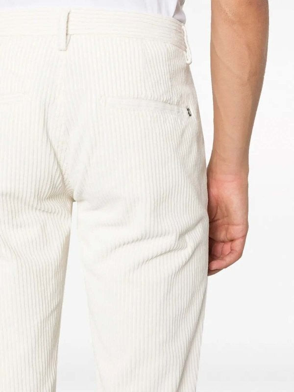 Dondup White Pablo Regular Corduroy Pants