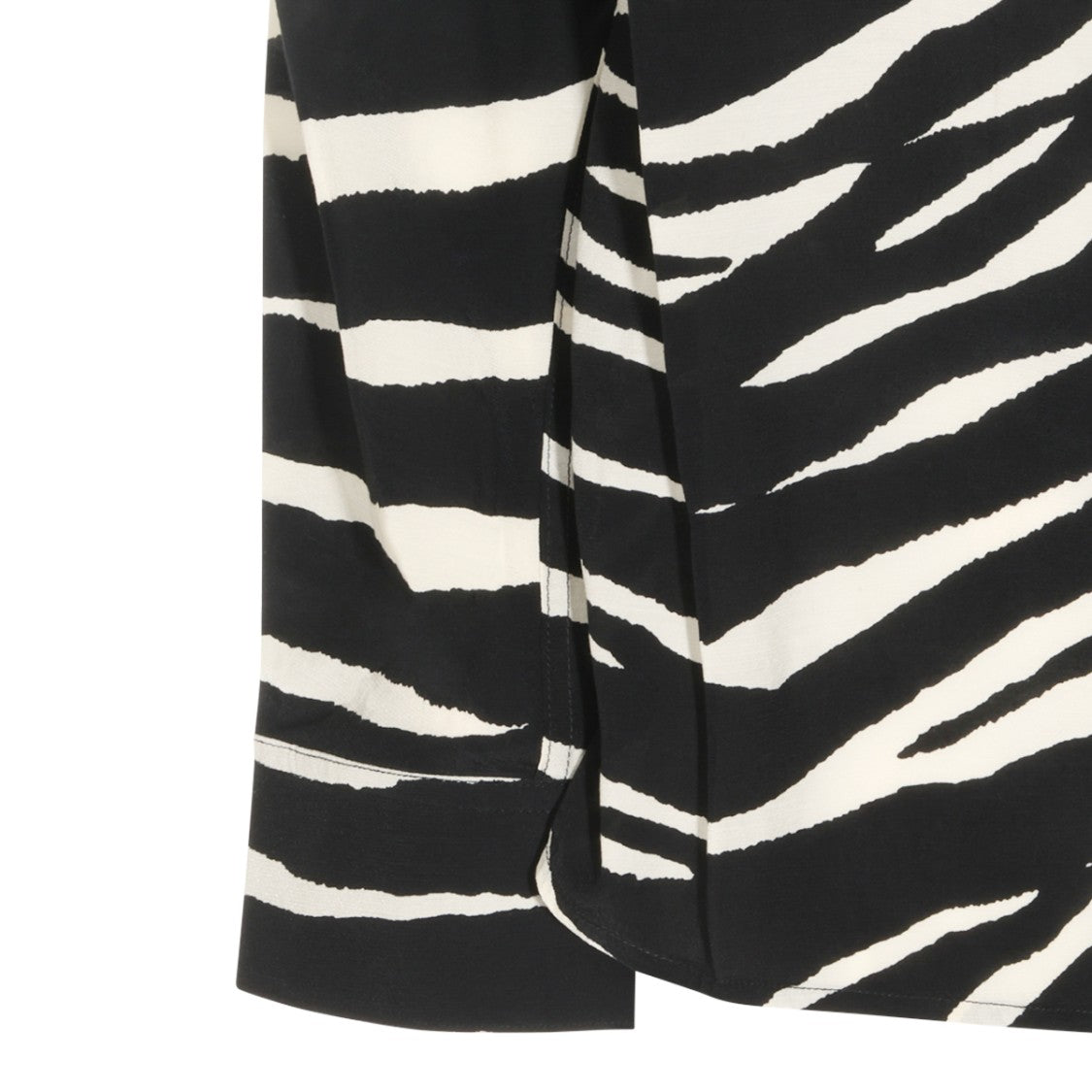 Zadig & Voltaire Animal Print Viscose Shirt With Button-Down Front