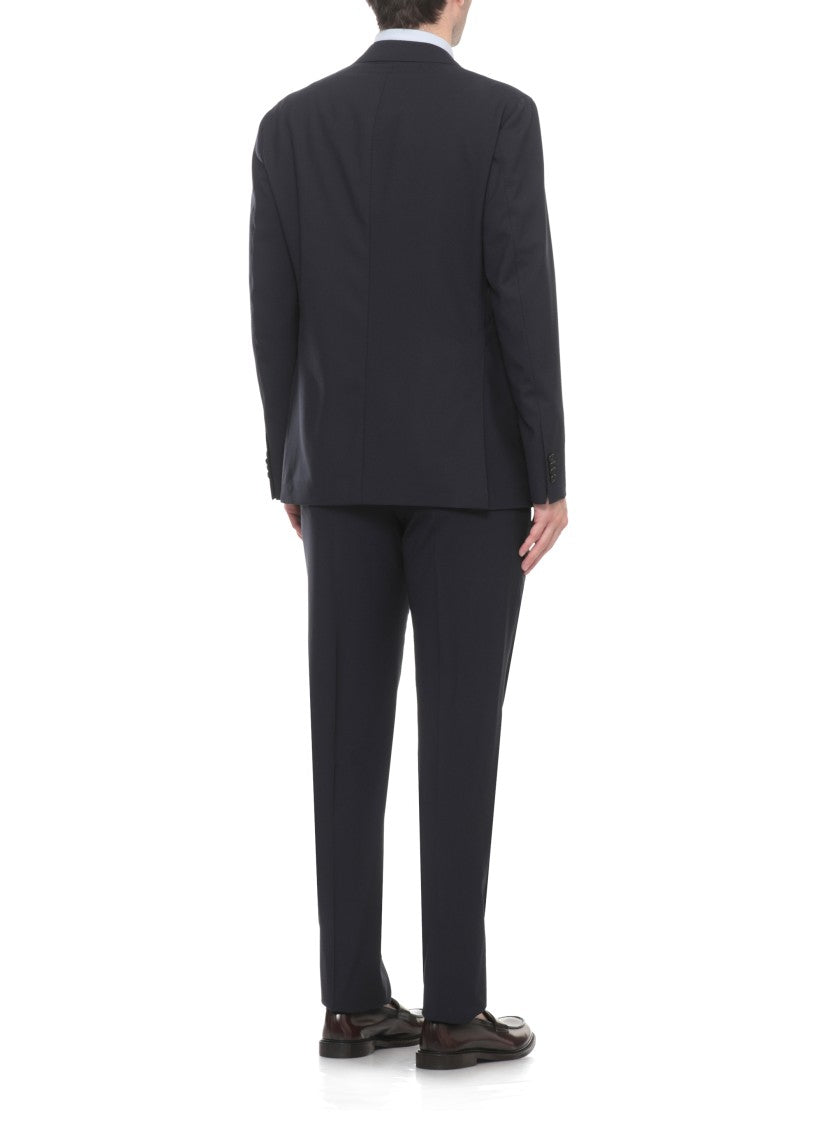 Caruso Peak Lapel Wool Suit