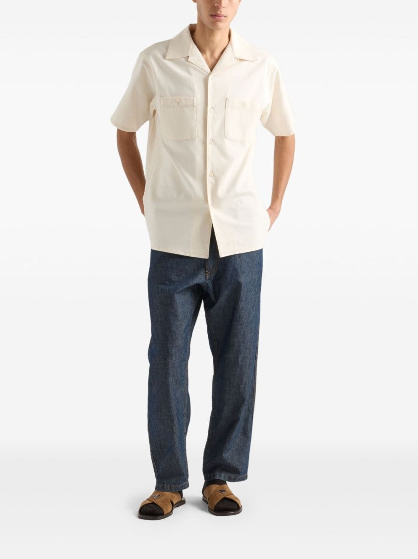 Prada Relaxed Fit Blue Denim Trousers