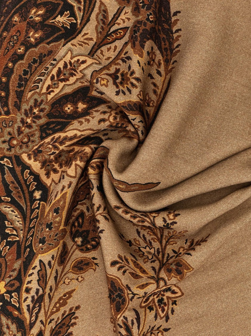 Etro Plaid And Paisley Wool Scarf