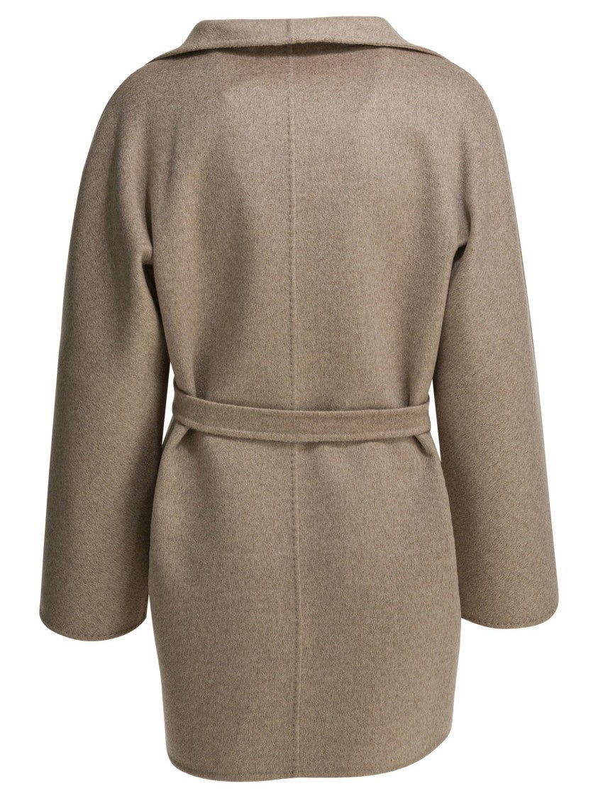 Max Mara Cashmere Wrap Jacket With Wide Collar