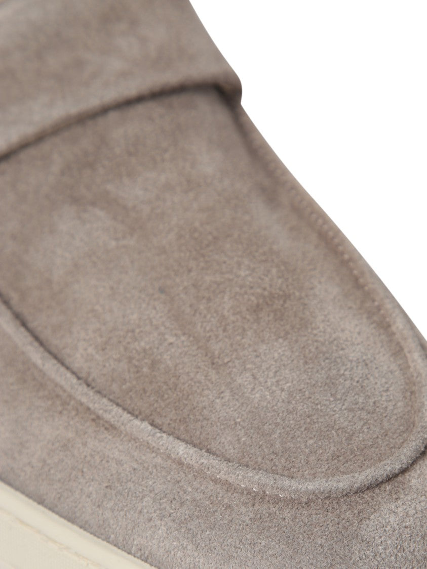 Officine Creative Beige Slip-On Loafers With Prominent Upper Strap