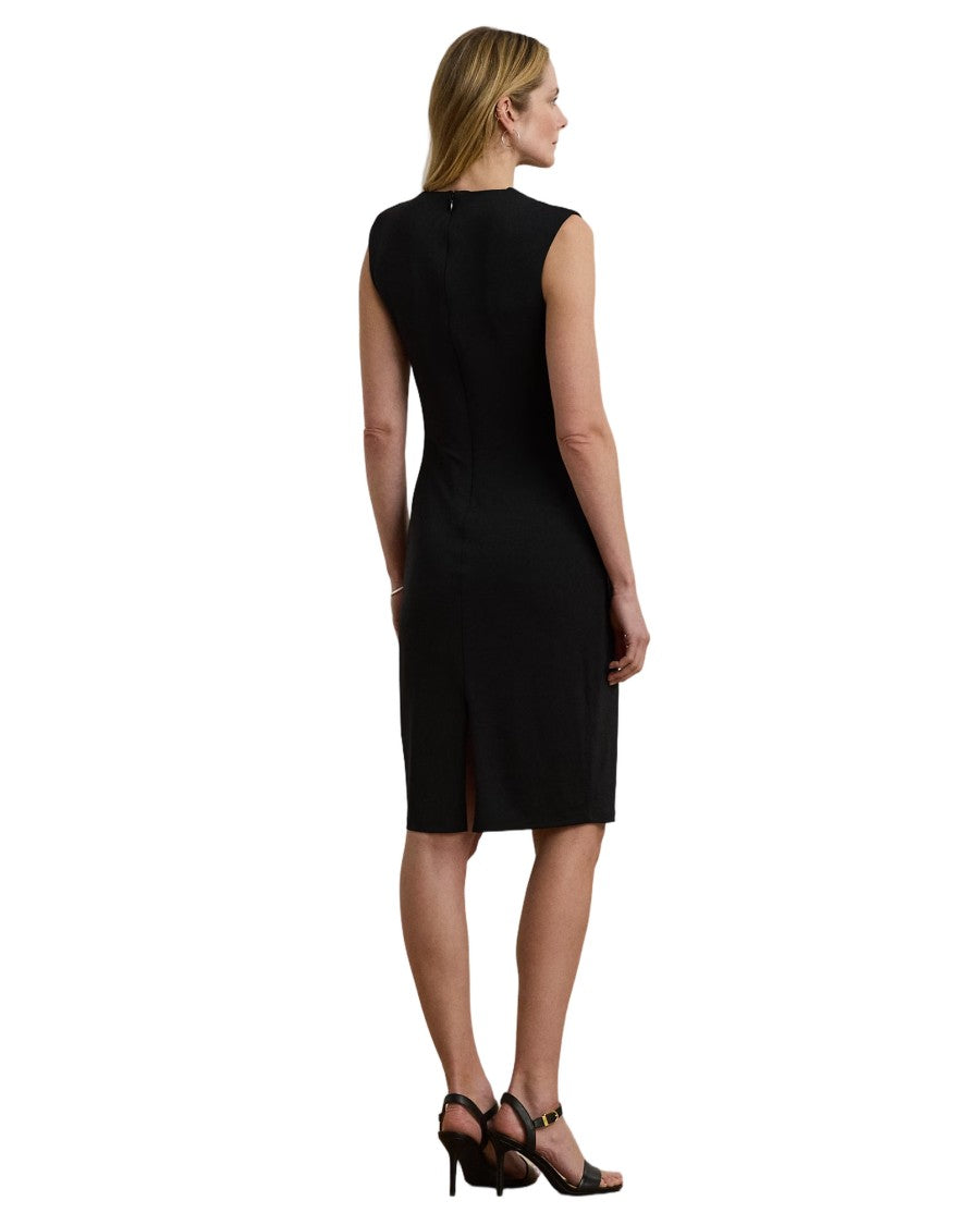 Lauren Ralph Lauren Short Sleeve Cocktail Dress With Twisted Neckline