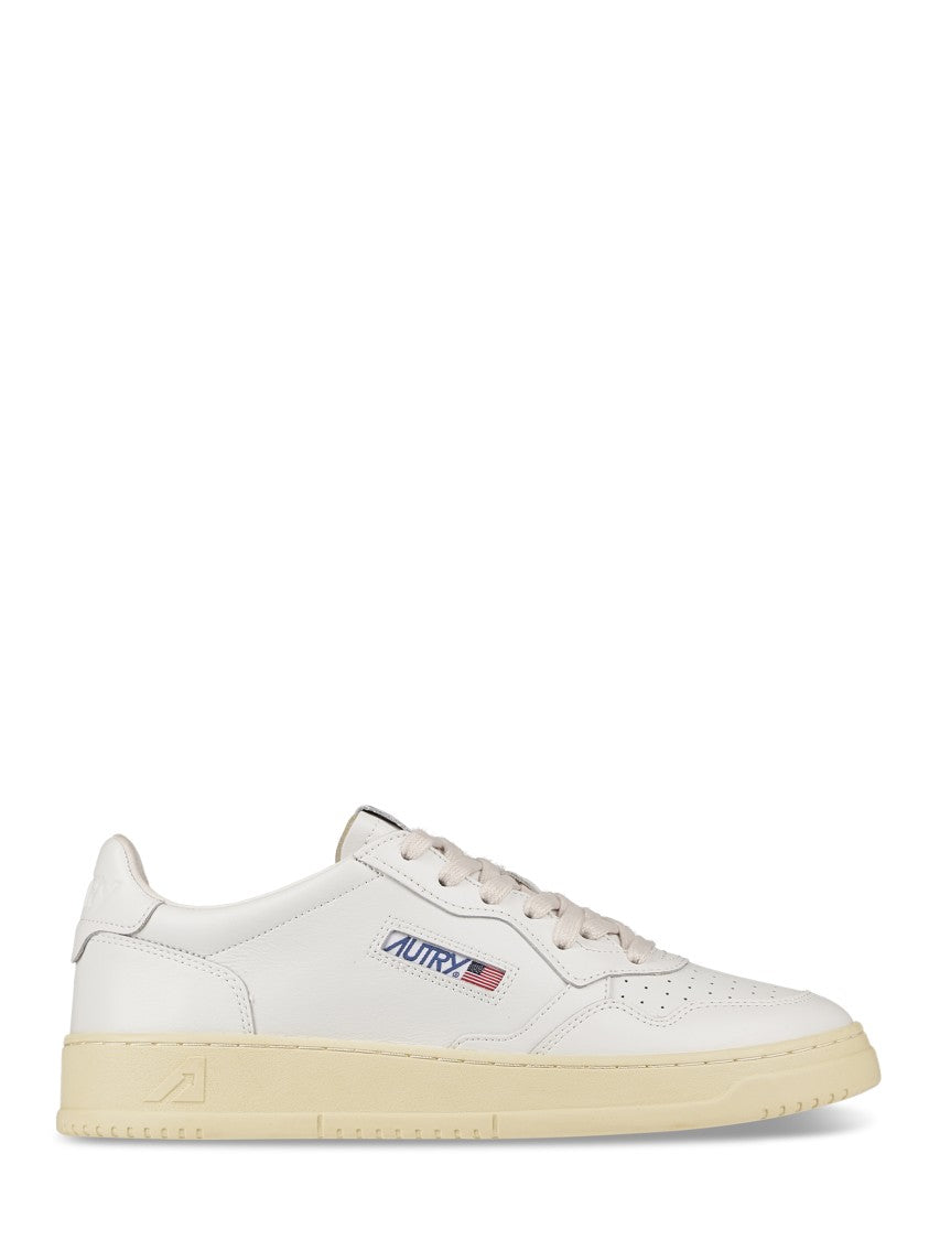 Autry Leather Sneakers With Perforated Detailing