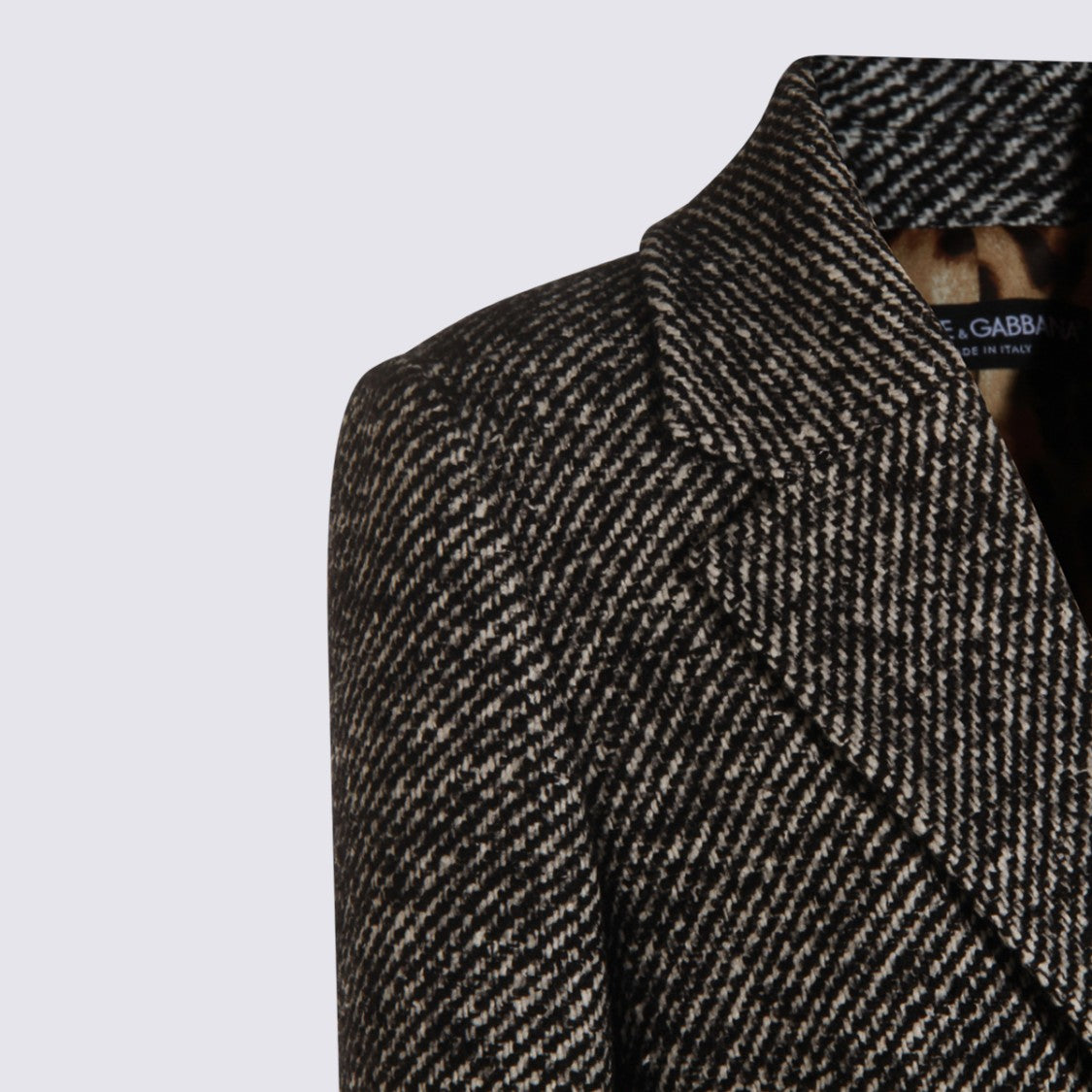 Dolce & Gabbana Grey Wool Coat