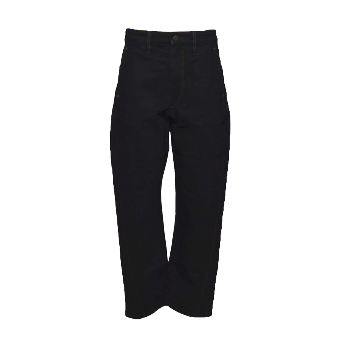 Lemaire Lemaire Twisted Black Denim Trousers