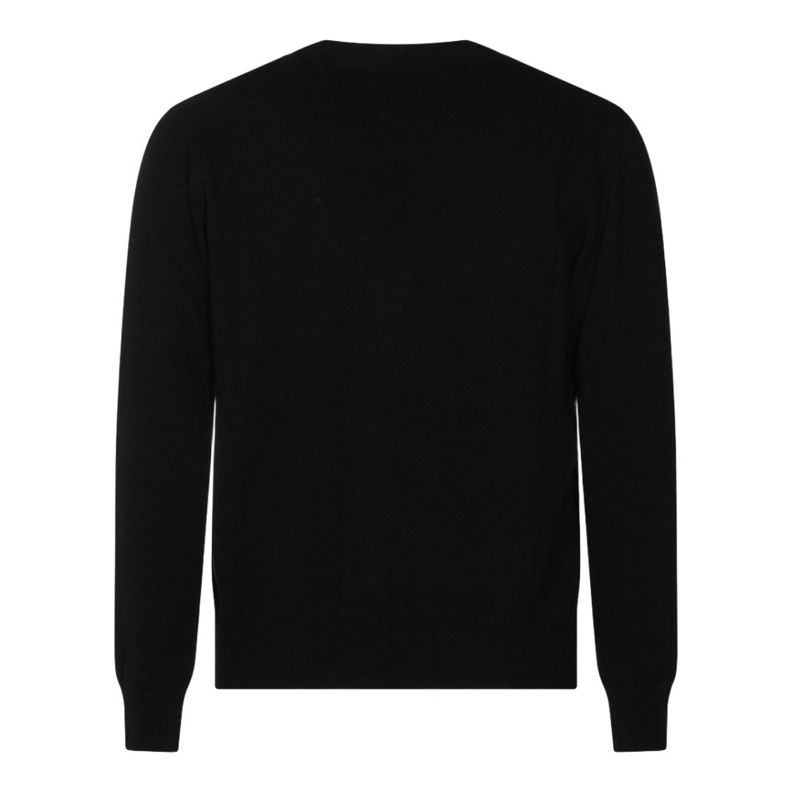 Altea Classic Black Cardigan Sweater With V-Neckline