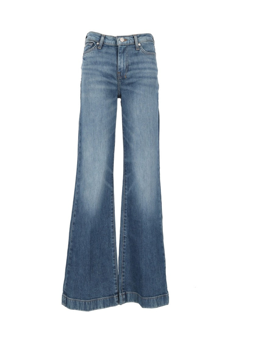 7 For All Mankind Blue Core Dojo Classic Flared Jeans