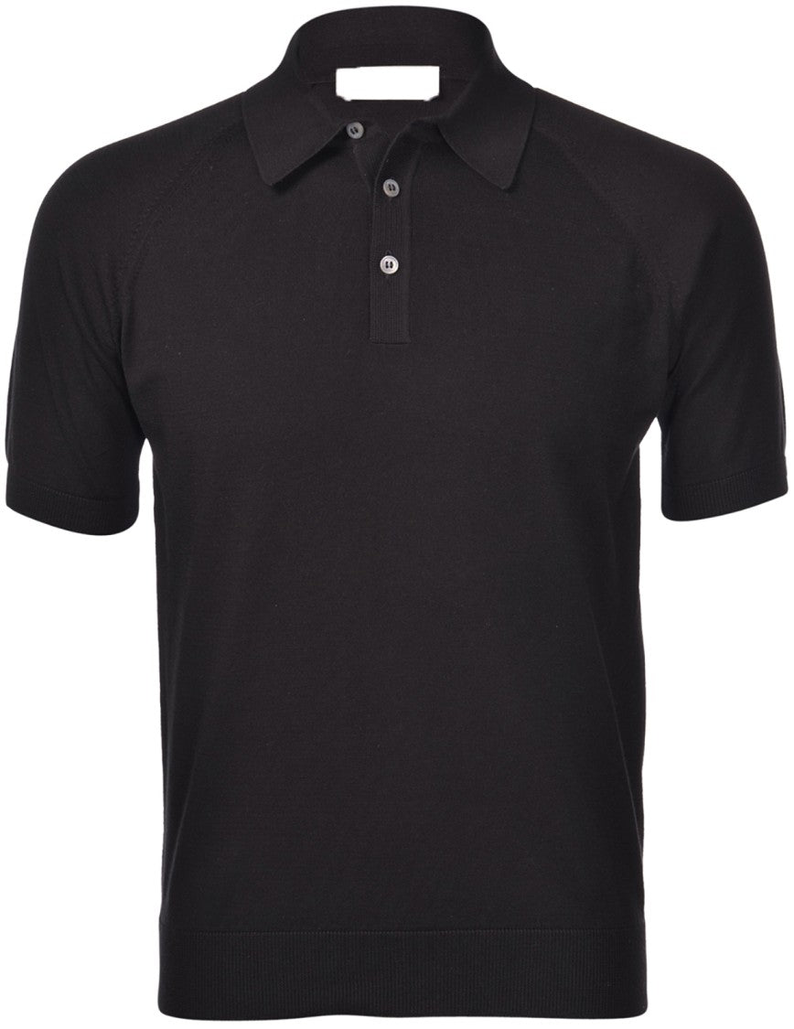 Paolo Fiorillo Capri Fashion Fit Raglan Sleeve Polo Shirt In Organic Cotton