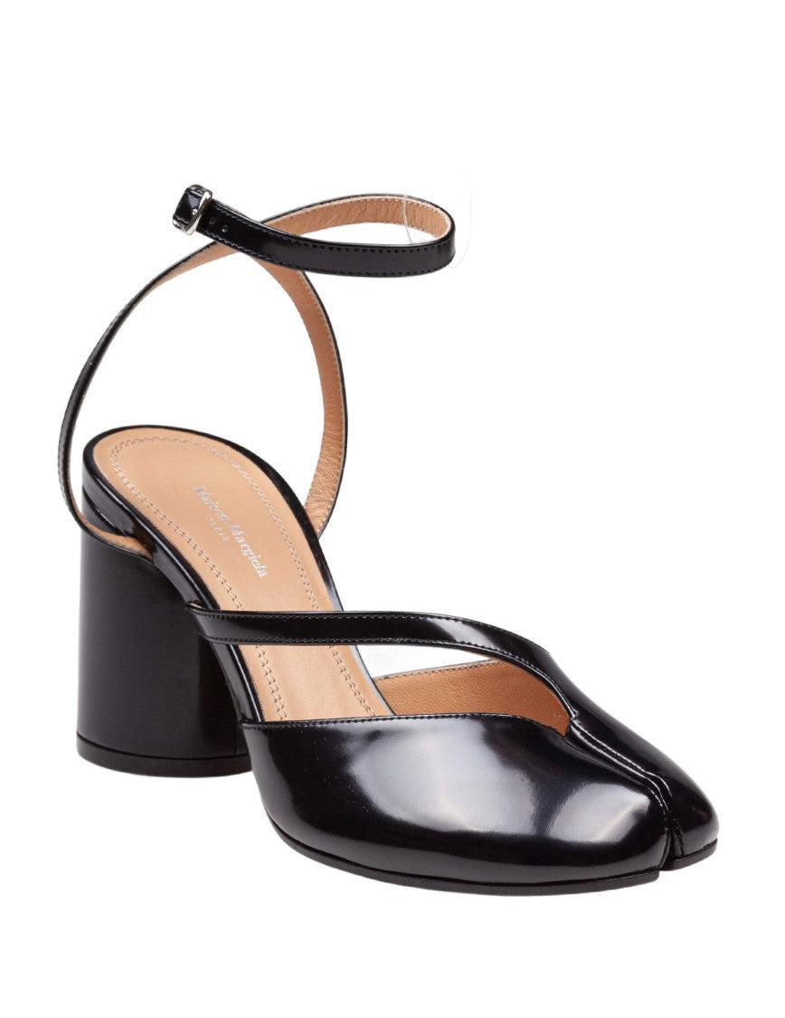 Maison Margiela Pump Tabi 80Mm In Black Leather