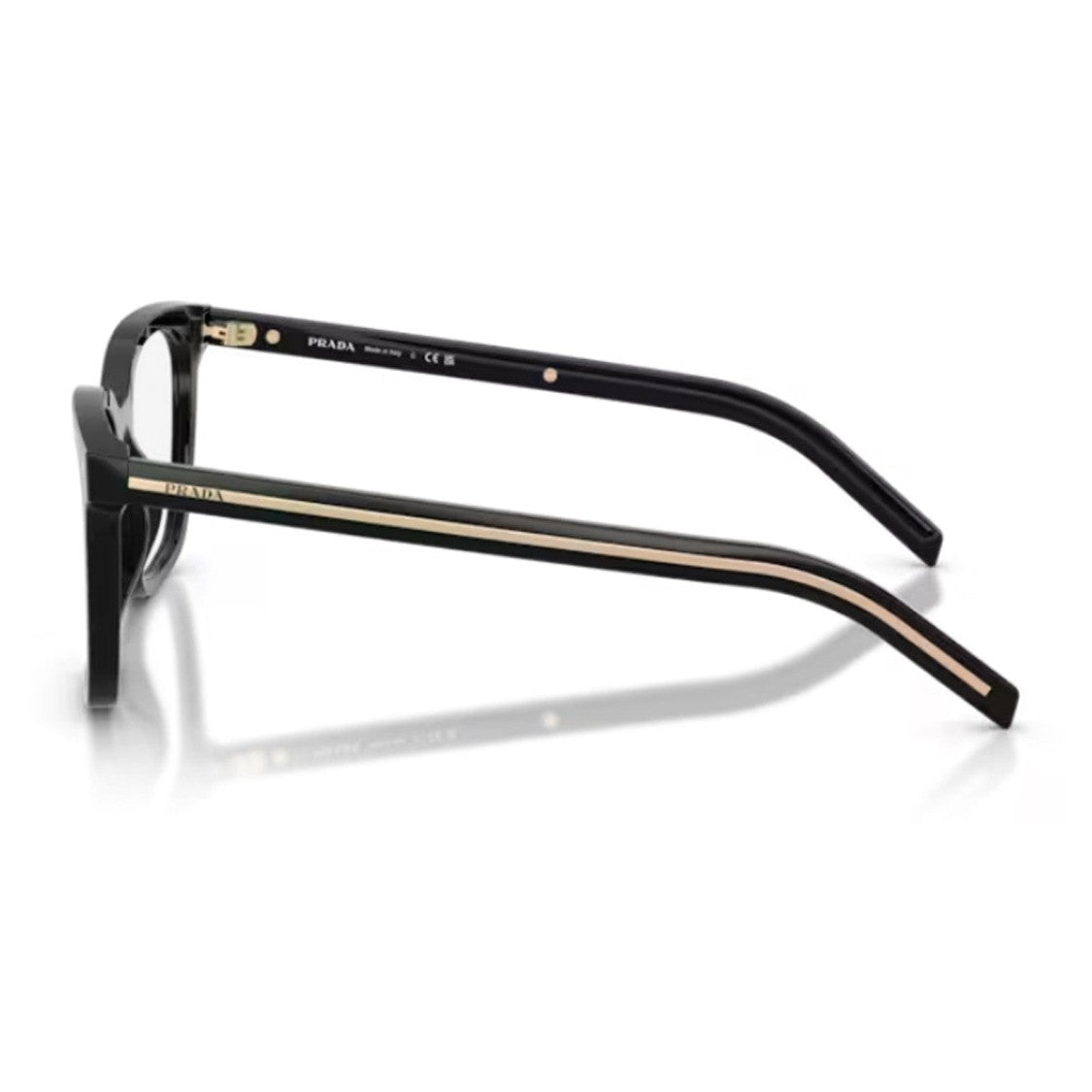 Prada Black Pr B11v Square Acetate Eyeglasses